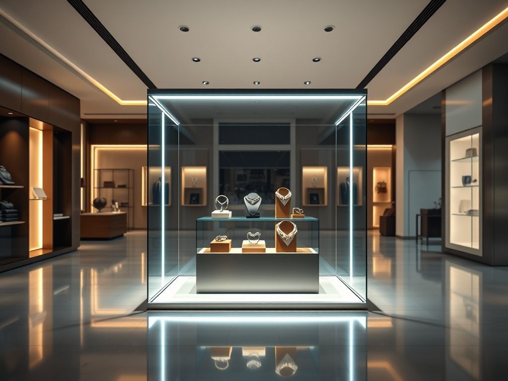 Perfil LED para iluminação de vitrines