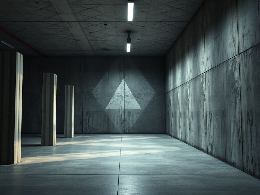 Perfil LED sobreposto em tetos de concreto
