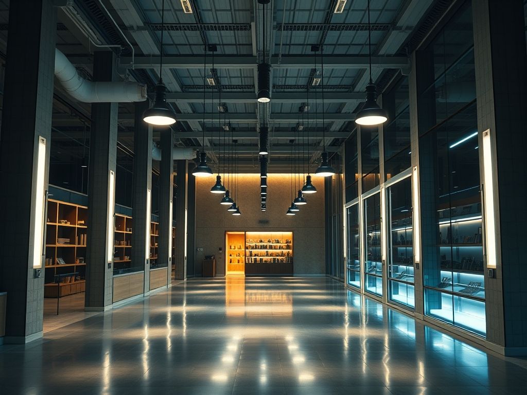 Perfil LED suspenso em ambientes sofisticados