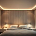 Perfis de LED minimalistas em quartos: passo a passo