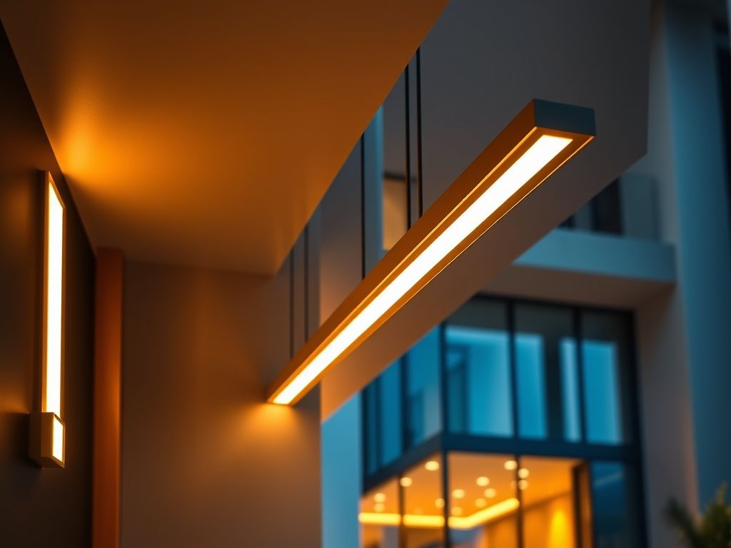 Perfis de LED minimalistas para iluminação de destaque