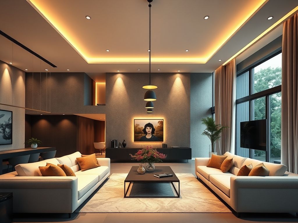 Sala de estar perfeita: aplicando iluminação em camadas