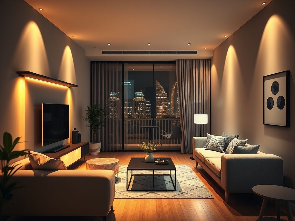 Técnicas para iluminar apartamento pequeno