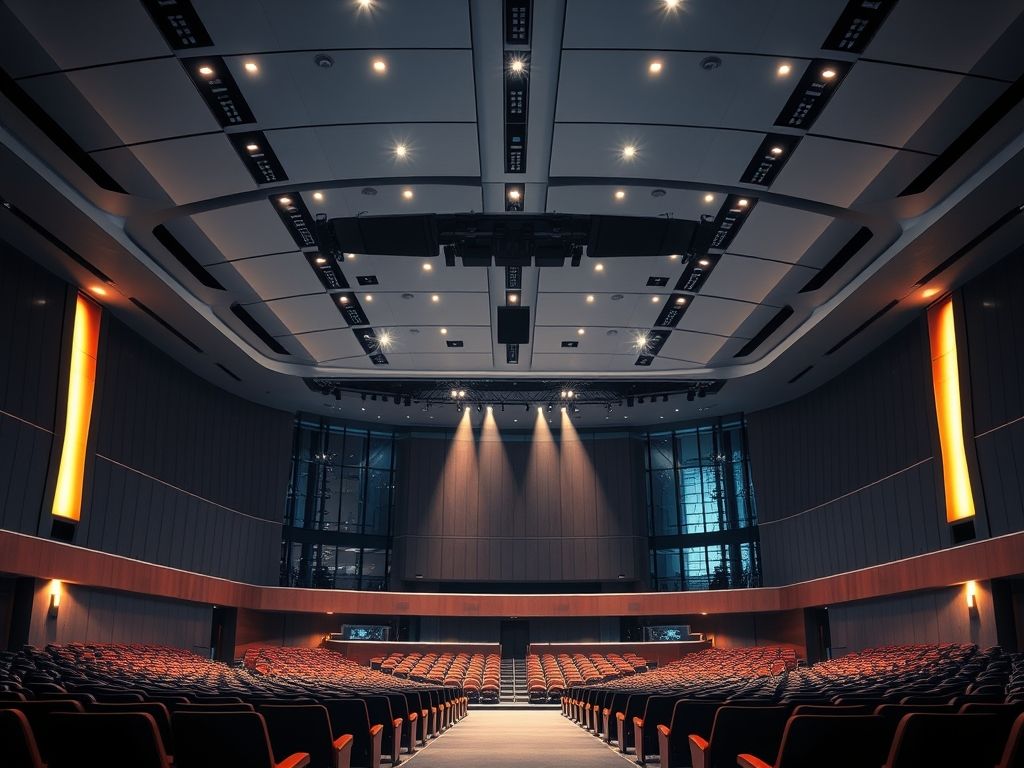 Técnicas para iluminar auditório