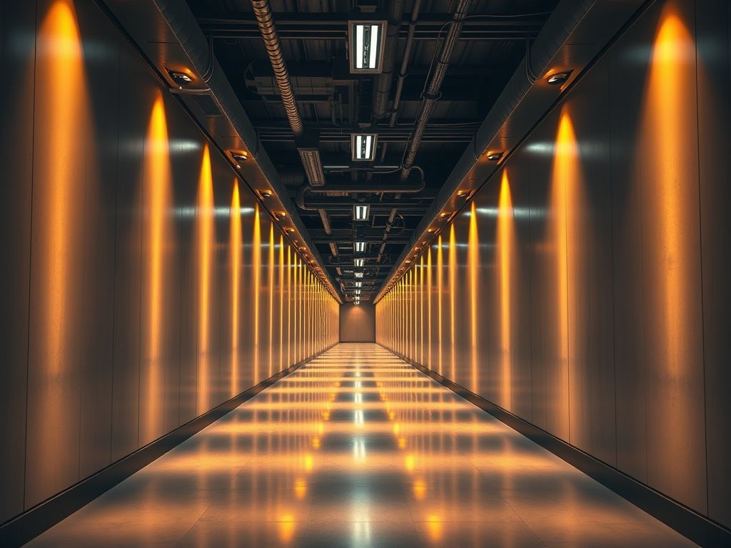 Técnicas para iluminar corredores estreitos e longos