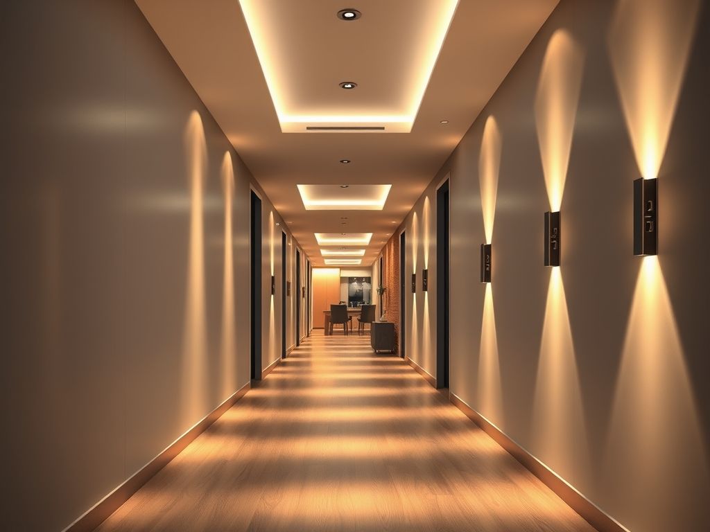 Técnicas para iluminar corredores residenciais