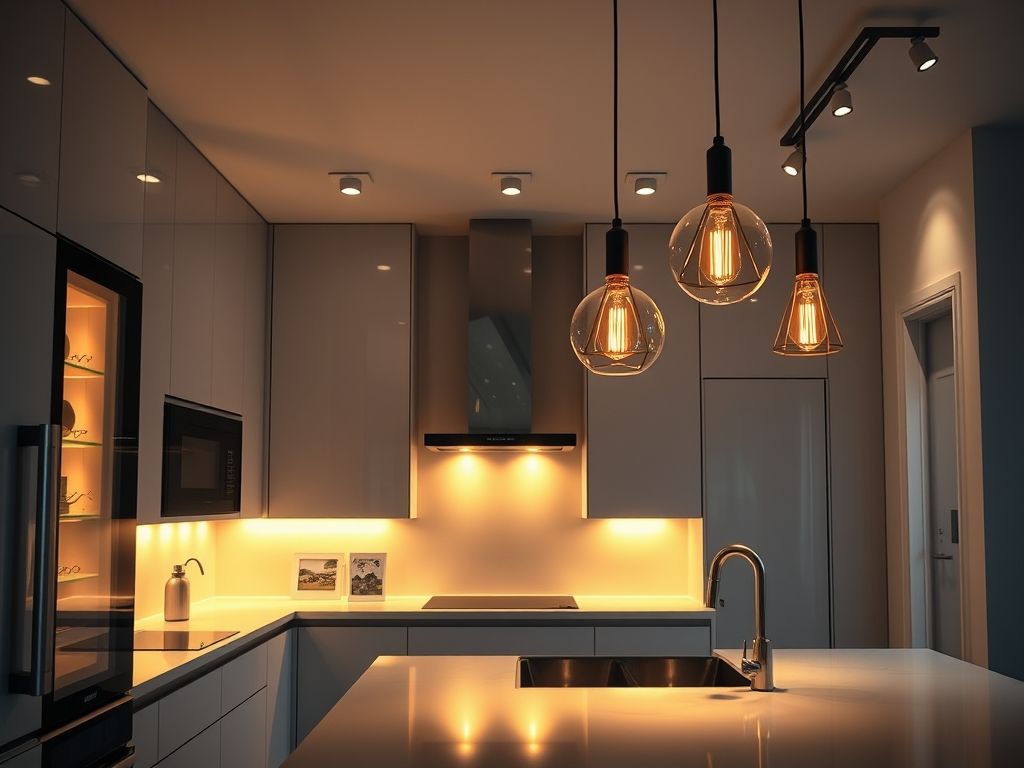 Técnicas para iluminar cozinhas modernas