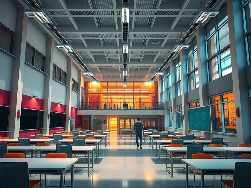 Técnicas para iluminar escola
