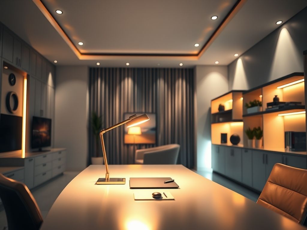 Técnicas para iluminar escritórios em casa