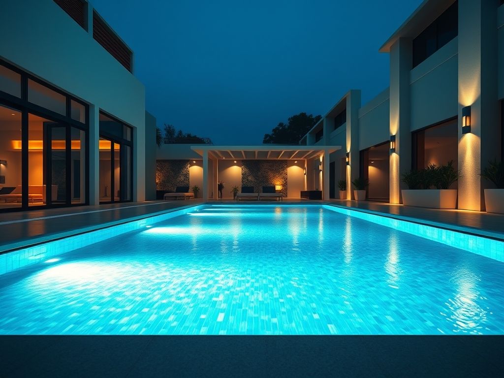 Técnicas para iluminar piscina