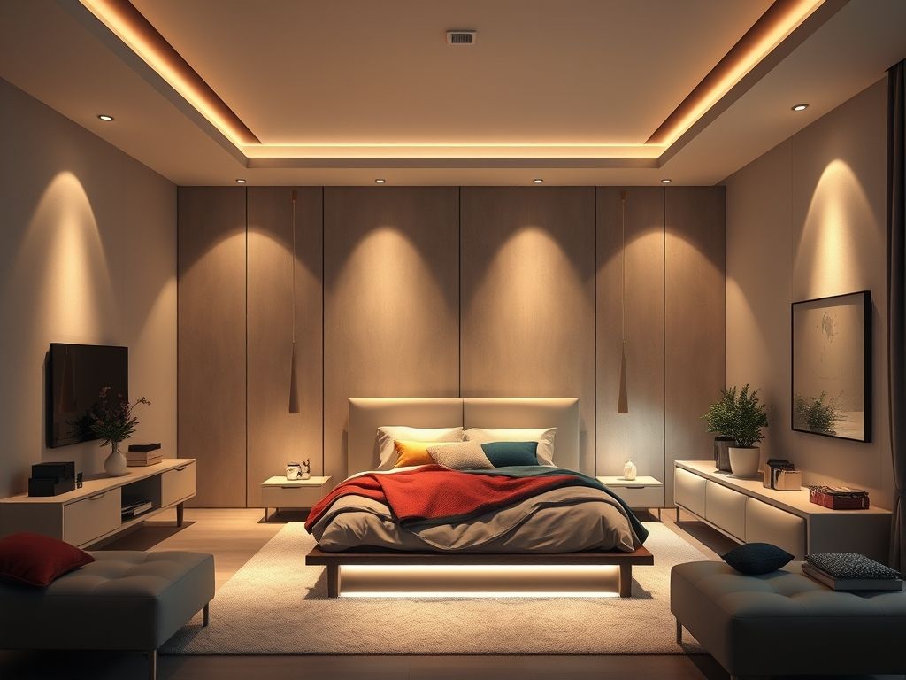 Técnicas para iluminar quarto de casal