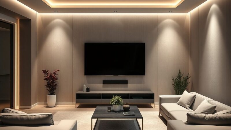 Perfis de LED para home theaters: a iluminação perfeita para filmes