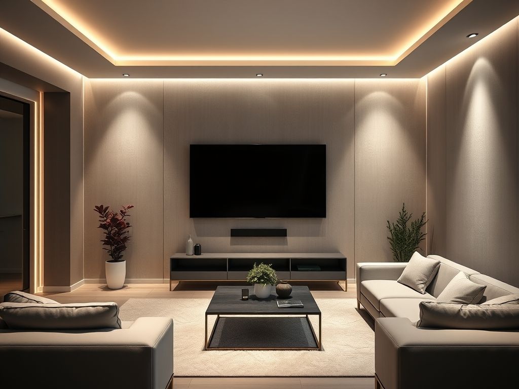 Técnicas para iluminar salas de TV sem reflexos