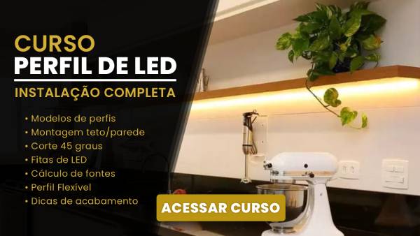 CURSO PERFIL DE LED - Casa com Luz
