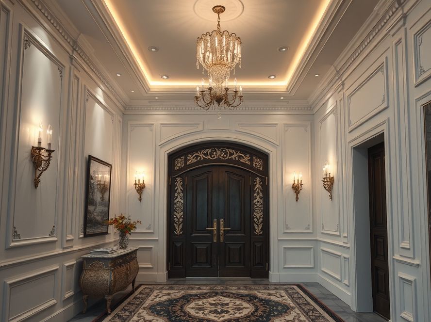 Arandela de parede para hall de entrada elegante