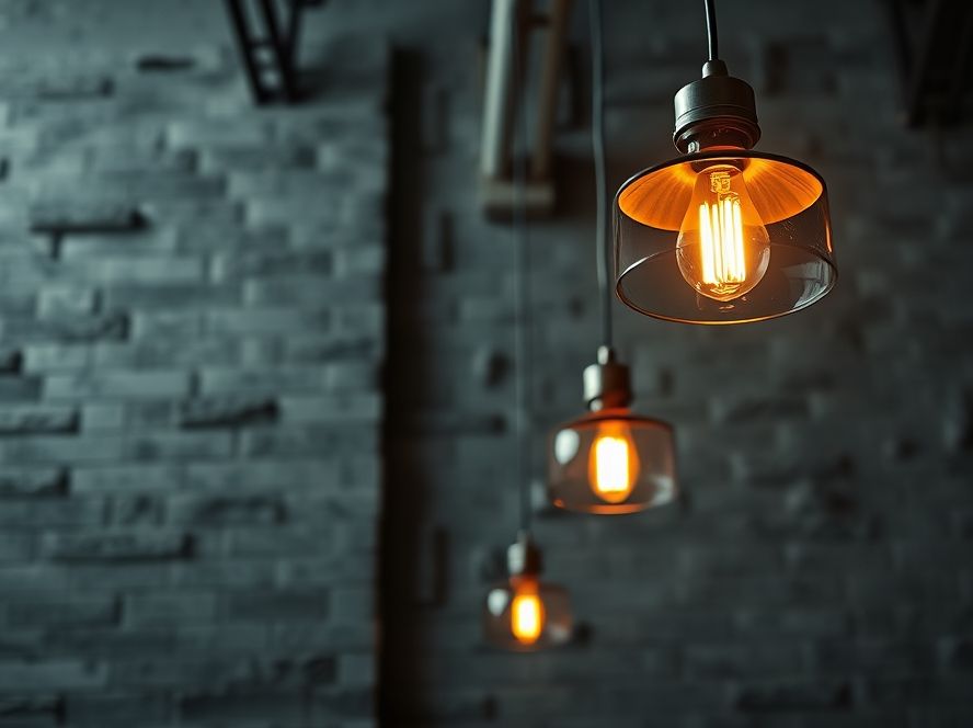 Arandela industrial para decoração de parede