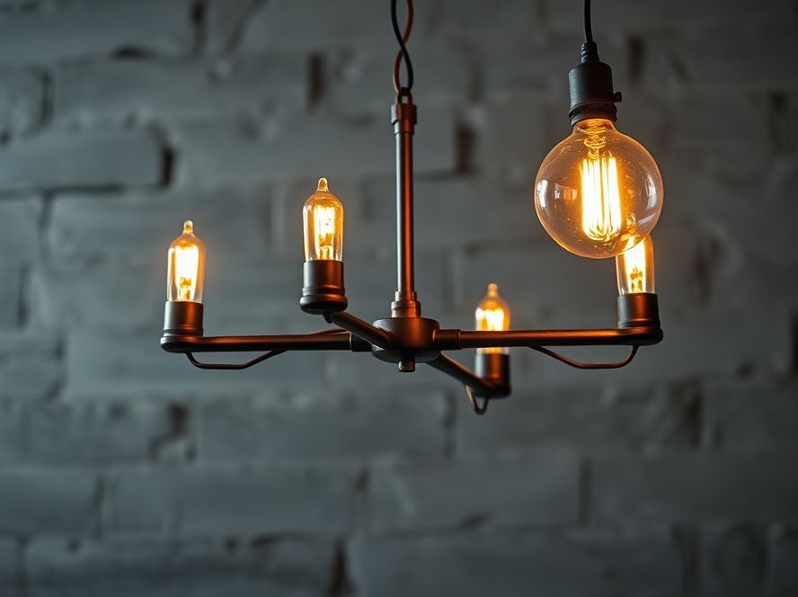 Arandela industrial para decoração moderna de parede