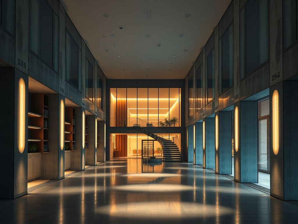 Como a iluminação de destaque valoriza obras de arquitetura