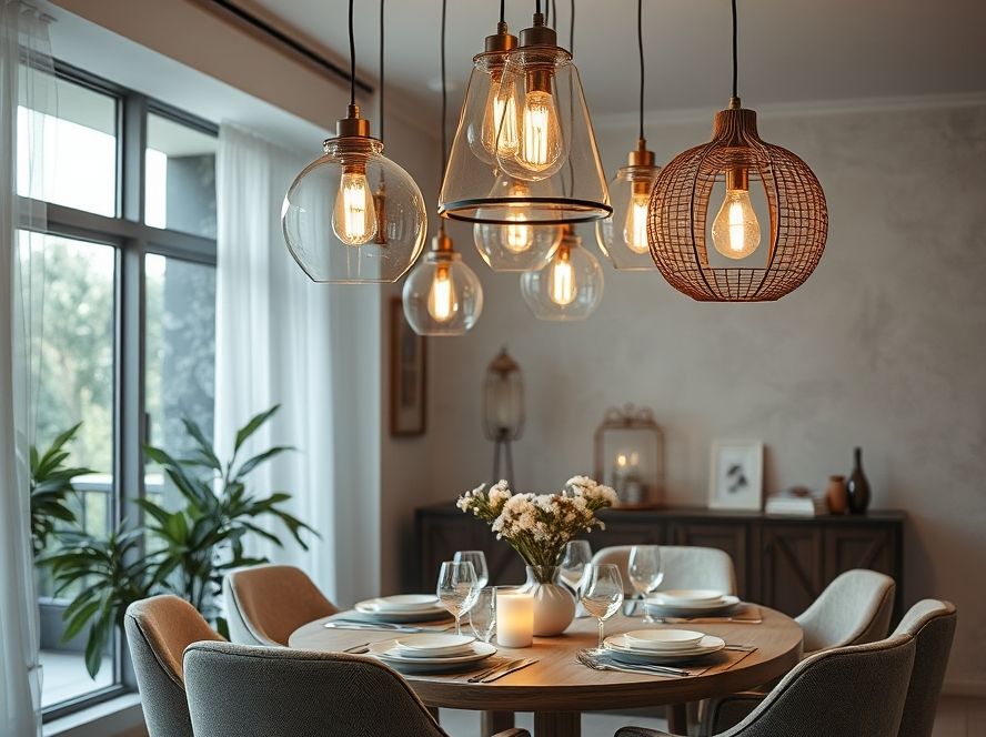 Como combinar lustres pendentes com decoração rústica