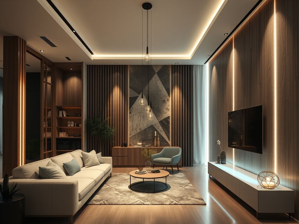 Como designers de interiores usam fitas de LED decorativas