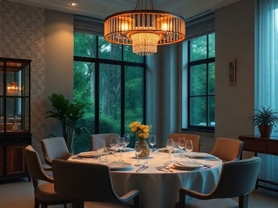 Como escolher lustres de cristal para sala de jantar