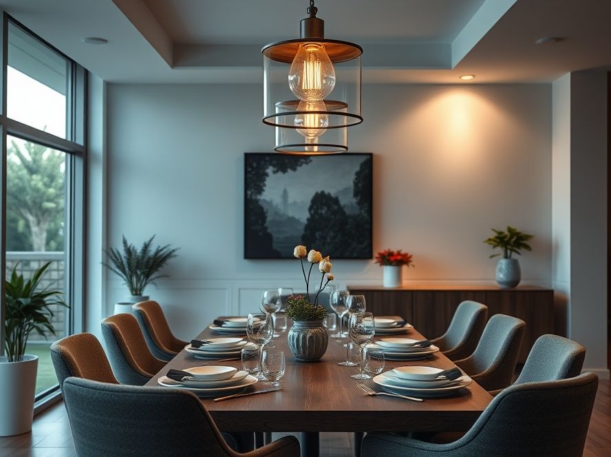 Como escolher lustres de madeira para sala de jantar