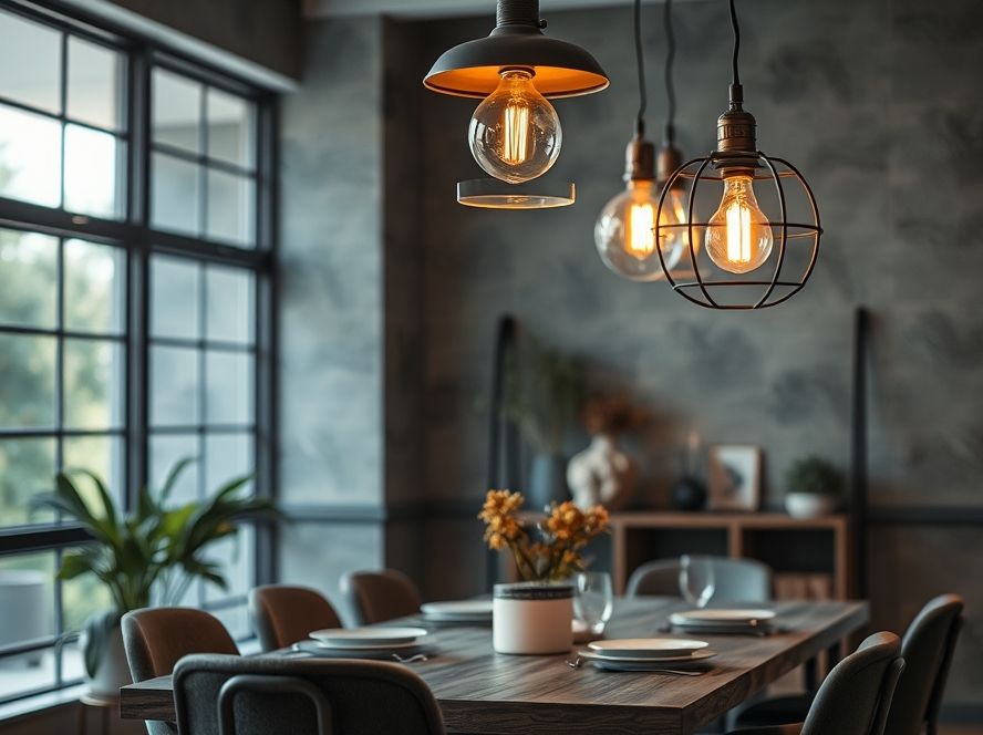 Como escolher lustres pendentes para decoração industrial