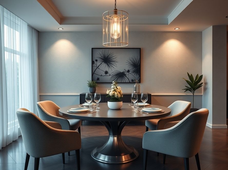 Como escolher o melhor lustre LED para mesa de jantar