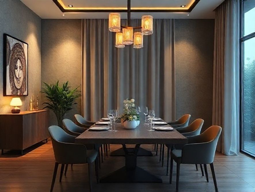 Como iluminar mesa de jantar com lustres modernos