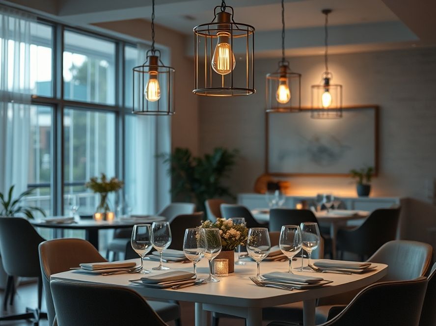 Como iluminar mesas de jantar com lustres pendentes