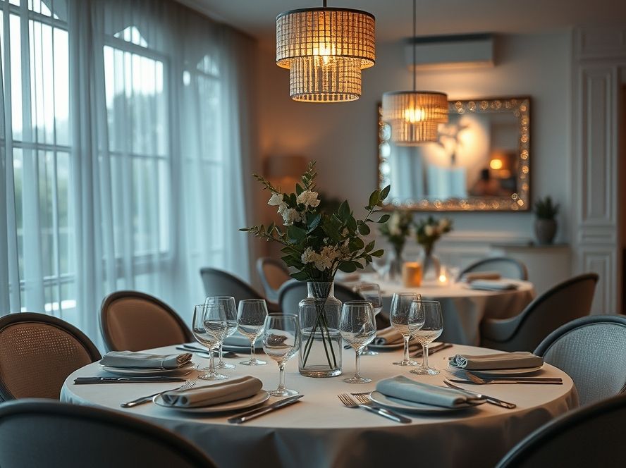 Como iluminar mesas de jantar com vasos decorativos