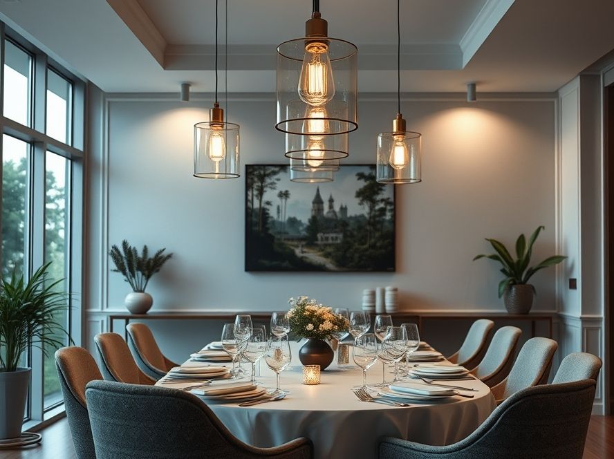 Como iluminar sala de jantar com lustres pendentes