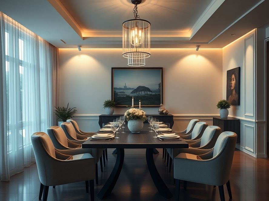 Como iluminar sala de jantar com luz indireta
