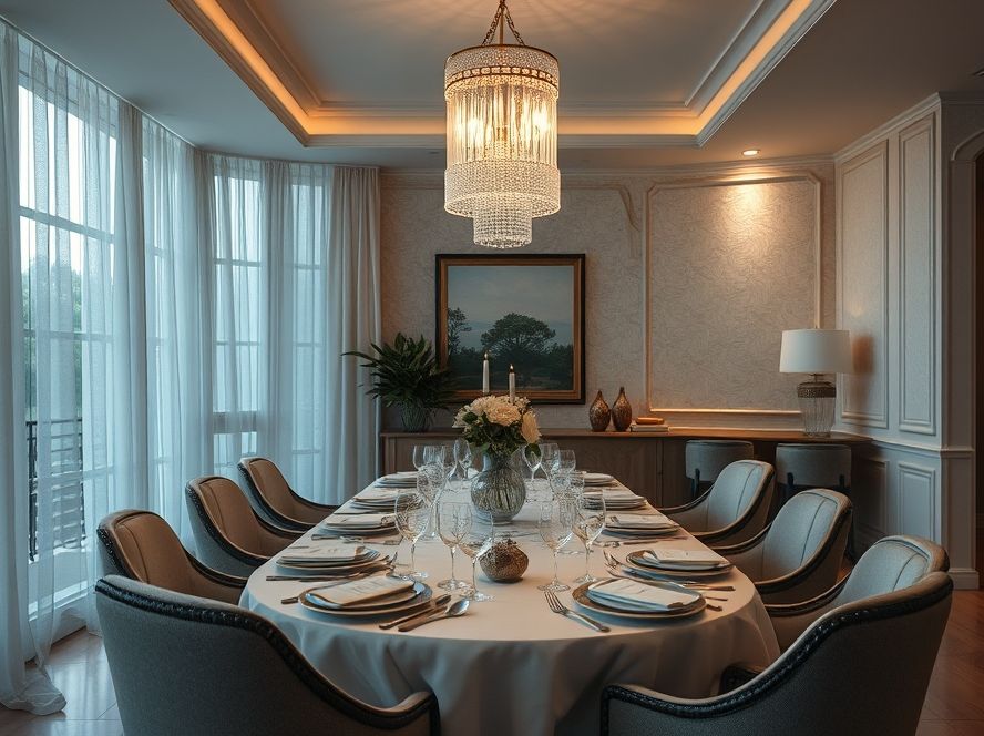Perfis de LED para iluminação de salas de jantar: ideias sofisticadas
