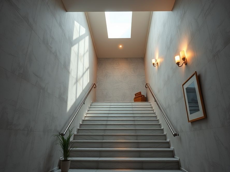 Embutido de solo para iluminar escadas internas