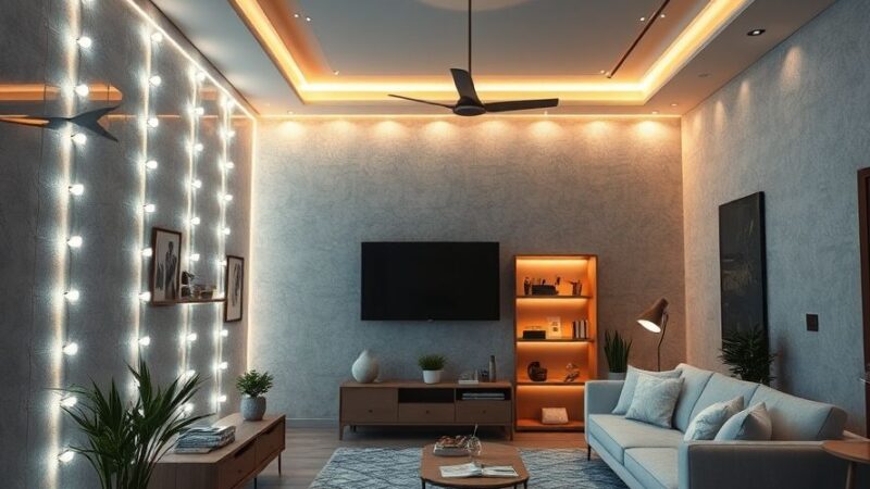 Perfis de LED para sancas: instalação fácil e elegante