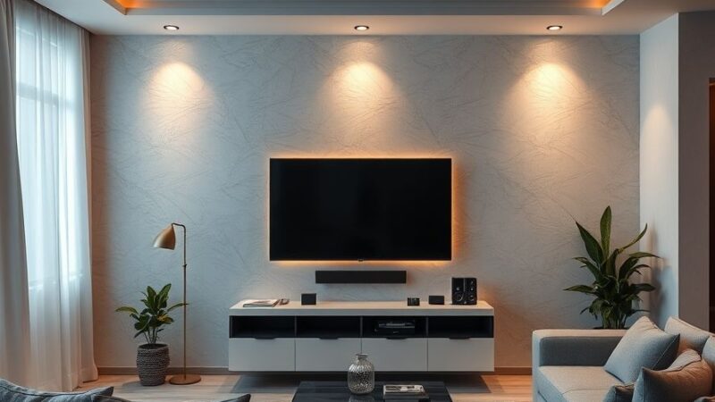 Como usar fitas de LED para destacar painéis de TV