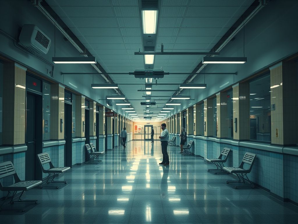Iluminação de áreas comuns em hospitais públicos