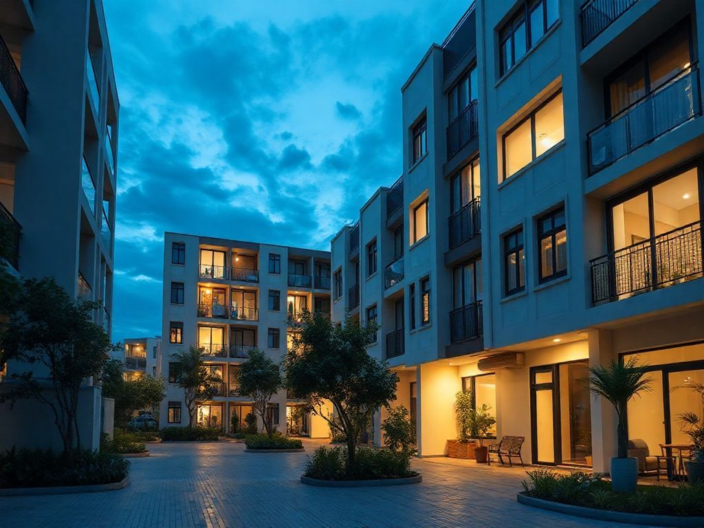 Iluminação de áreas externas em condomínios residenciais