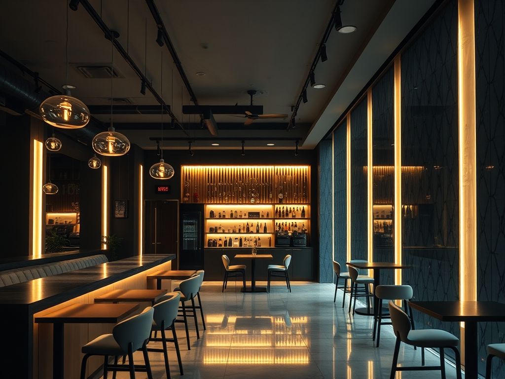 Iluminação de bares modernos: guia para arquitetos