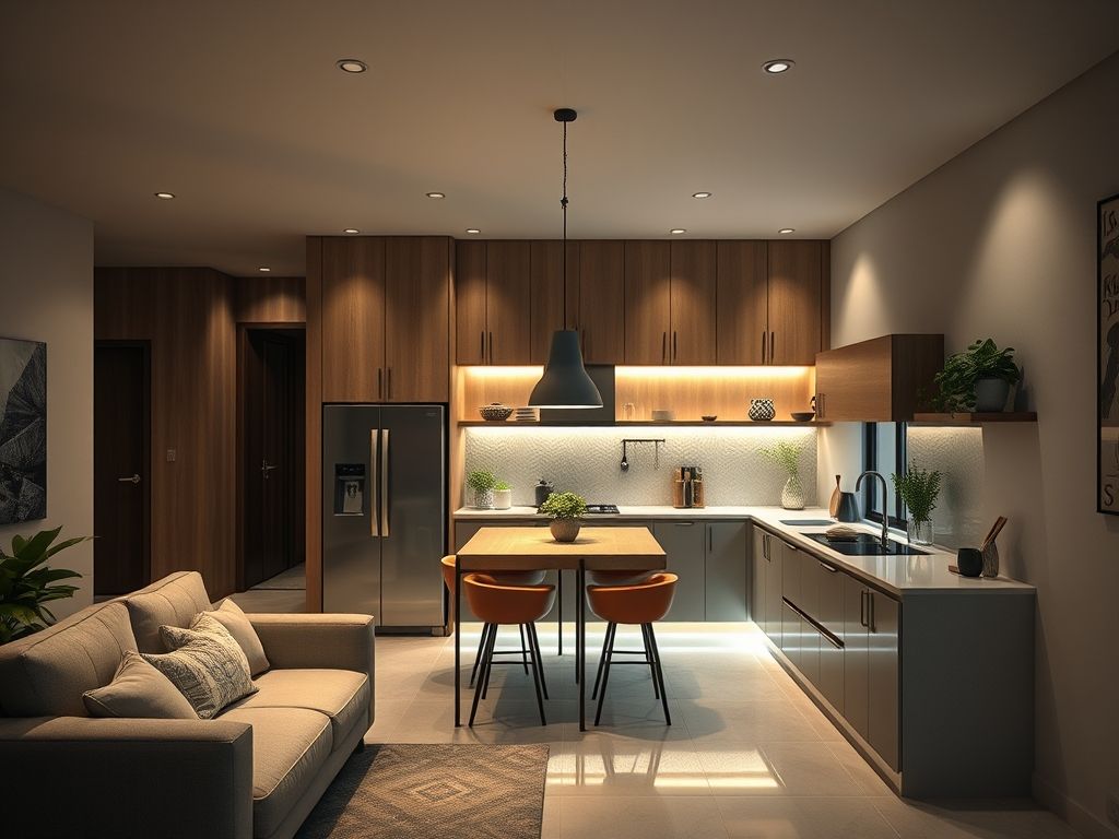 Luminárias de teto minimalistas: charme sem exageros