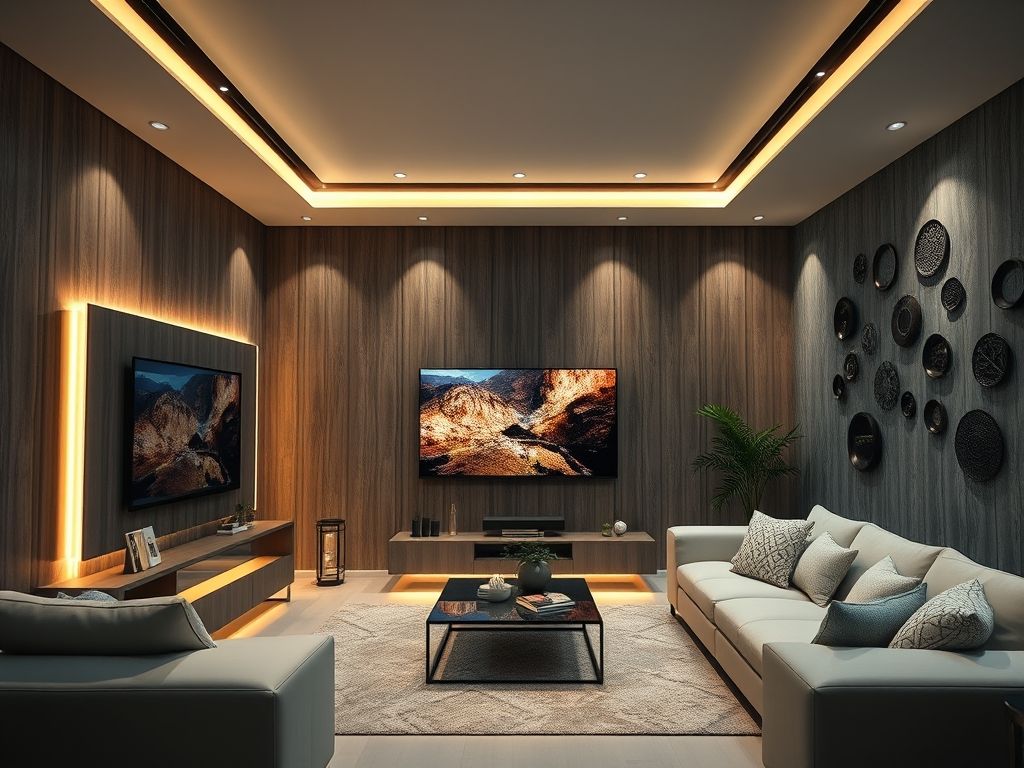Iluminação de destaque em painéis de TV com fitas de LED