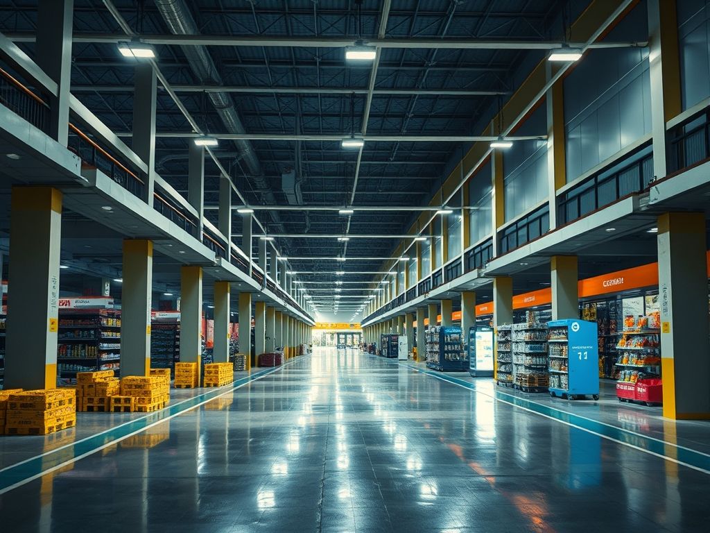 Iluminação de estacionamentos de supermercados: visão para construtoras