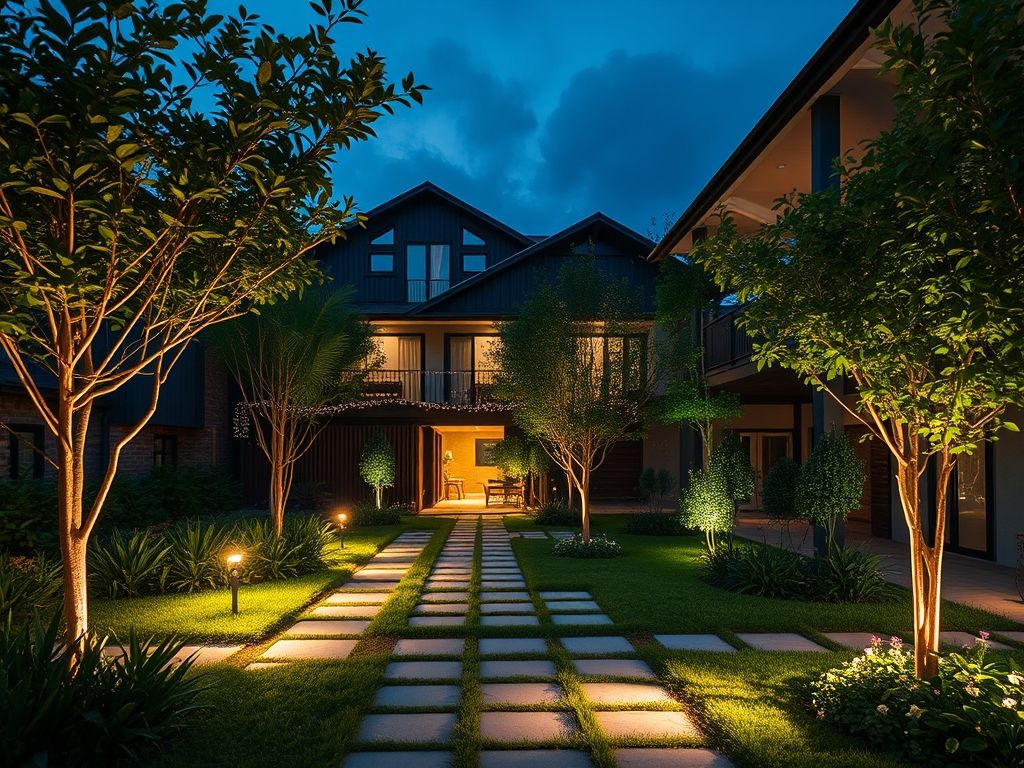 Iluminação de jardins residenciais pequenos: soluções criativas