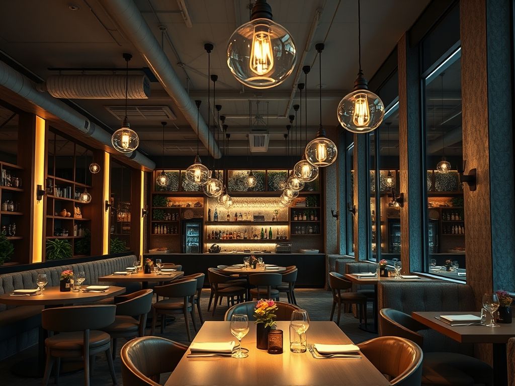 Iluminação de restaurantes ao ar livre: soluções criativas