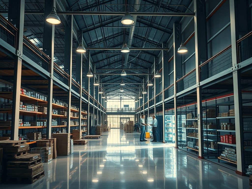 Iluminação em galpões de distribuição: visão para construtoras