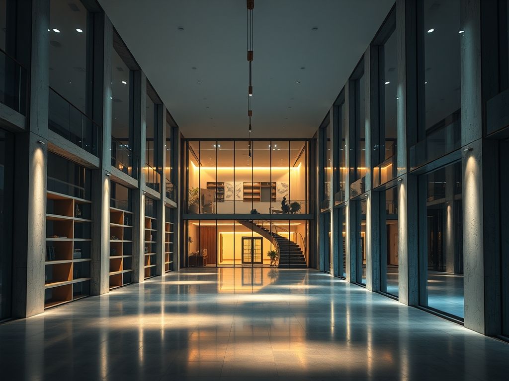 Iluminação estratégica para valorizar obras de arquitetura