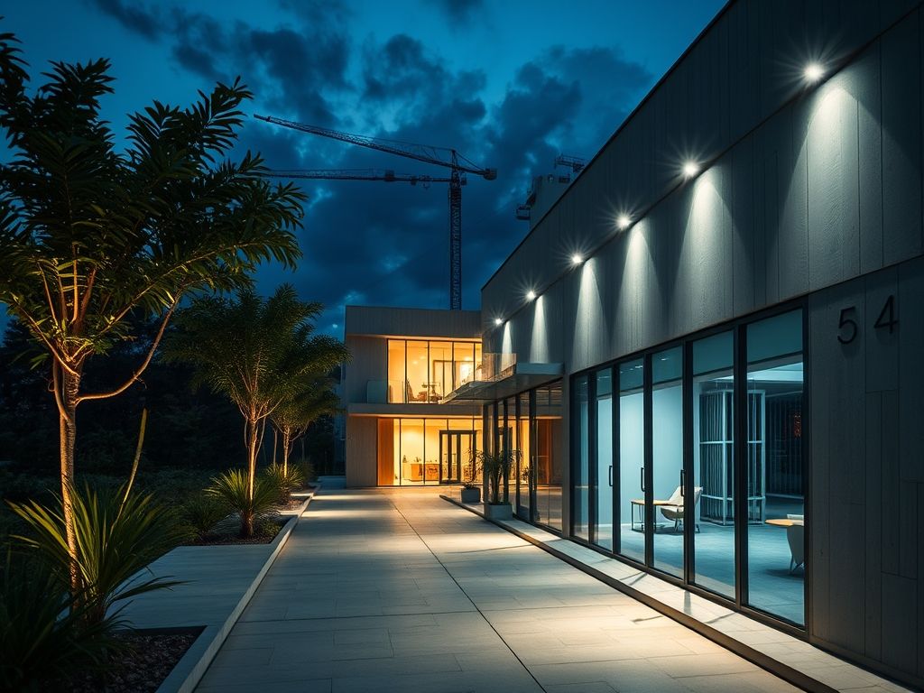 Iluminação para áreas externas: soluções para construtoras