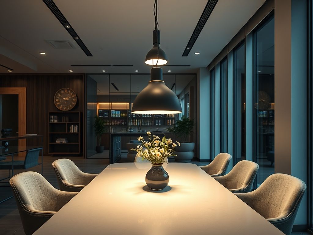 Luminárias de mesa modernas para home offices de arquitetos