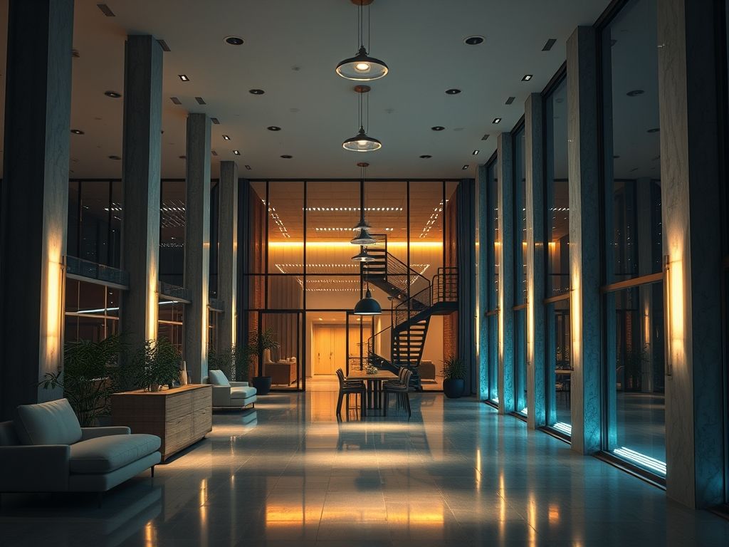 Luminárias de piso que transformam ambientes arquitetônicos